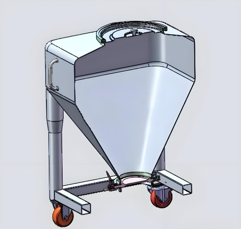 Stainless steel IBC ton bucket hopper