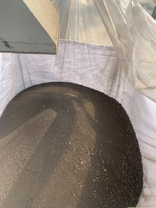 Before and after physicochemical sludge drying