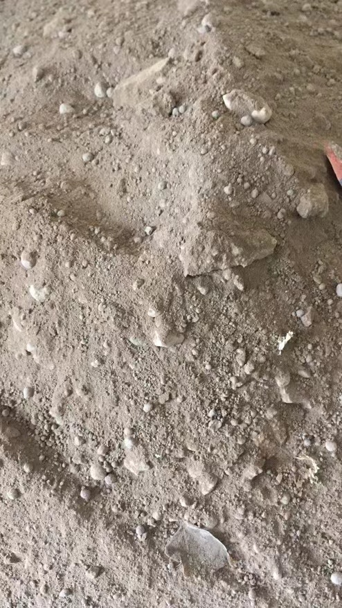 Before and after drying of paint sludge